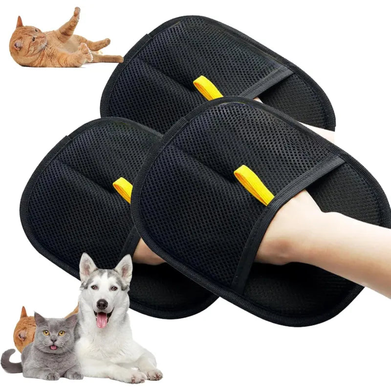 Pet Hair Removal Gloves – Electrostatic Brush Glove