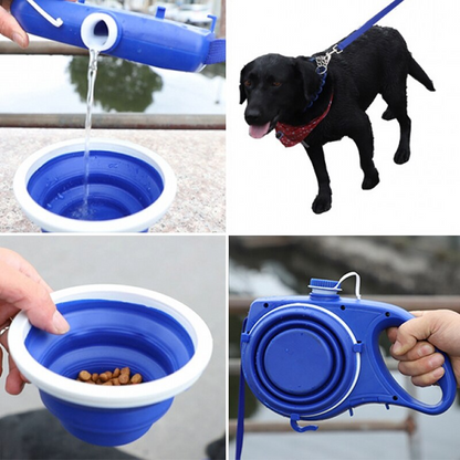 Dog Leash with Water Bottle – 3-in-1 Walking Set