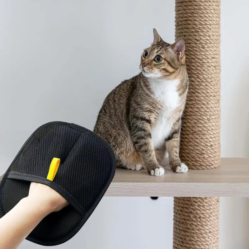 Pet Hair Removal Gloves – Electrostatic Brush Glove