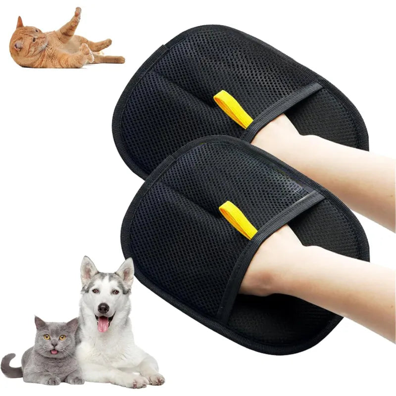 Pet Hair Removal Gloves – Electrostatic Brush Glove