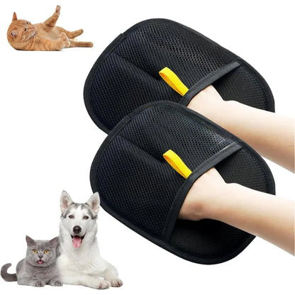 Pet Hair Removal Gloves – Electrostatic Brush Glove