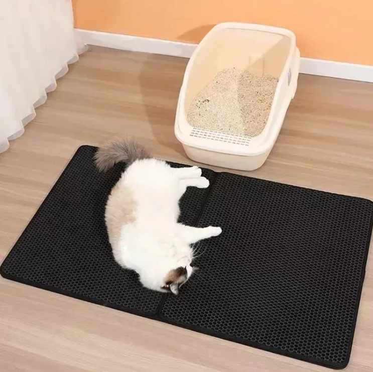 EVA Cat Litter Mat – Anti-Slip & Easy to Clean | Multiple Sizes & Colors