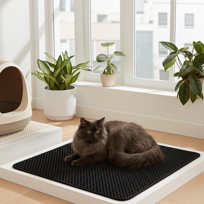 EVA Cat Litter Mat – Anti-Slip & Easy to Clean | Multiple Sizes & Colors